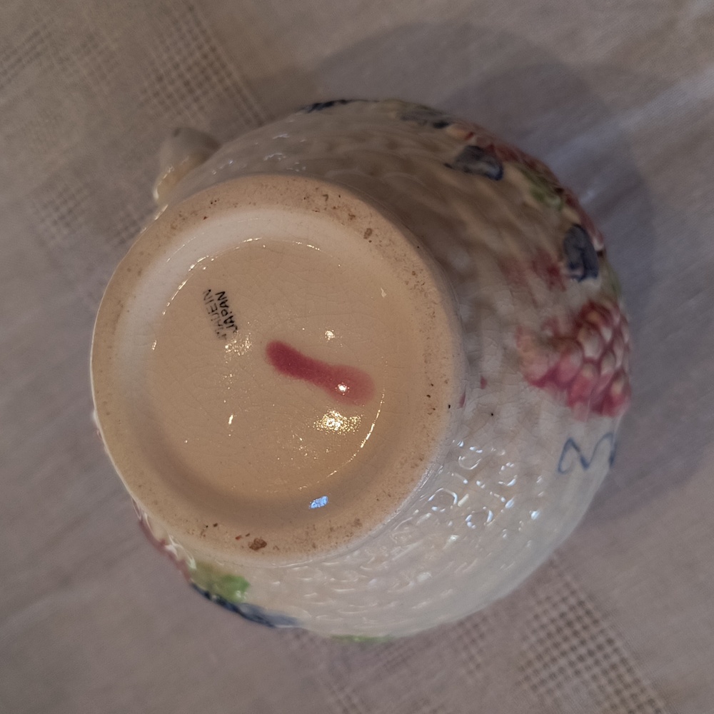 Vintage Ceramic Braided Floral Pitcher - Picture 12 of 15
